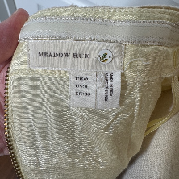 Anthropolgie Meadow Rue Battenburg & Organdy Strapless Mini Dress - Sz 6 - Picture 3 of 5